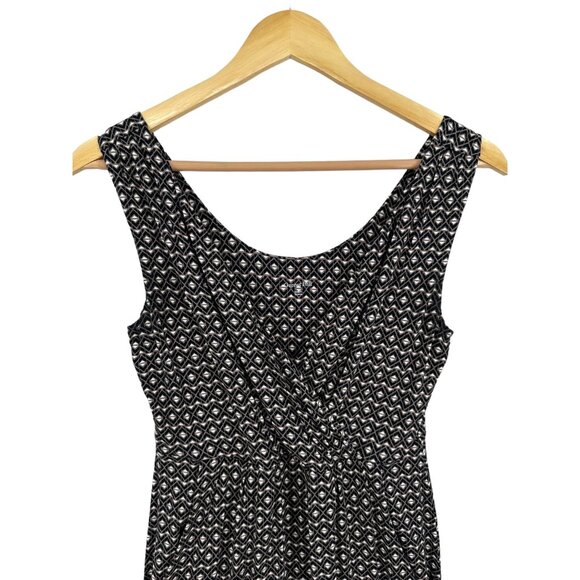 Garnet Hill Sleeveless Dress Size XS V-Neck Faux Wrap Bodice‎ Stretch A-line - Picture 3 of 8